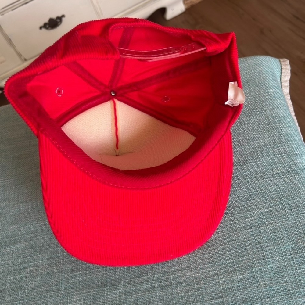 National Baseball Hall of Fame Cooperstown NY Red Corduroy Snapback‎ Cap Hat - Picture 9 of 10